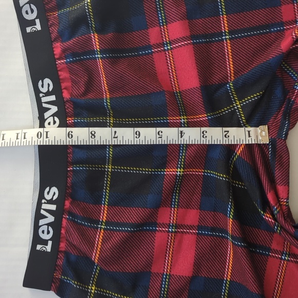 Levi's Plaid Pajama Pants Boys 14 Red Blue - Picture 10 of 11